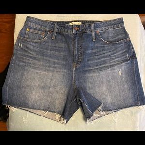 NWOT Madewell Curvy High Rise Shorts